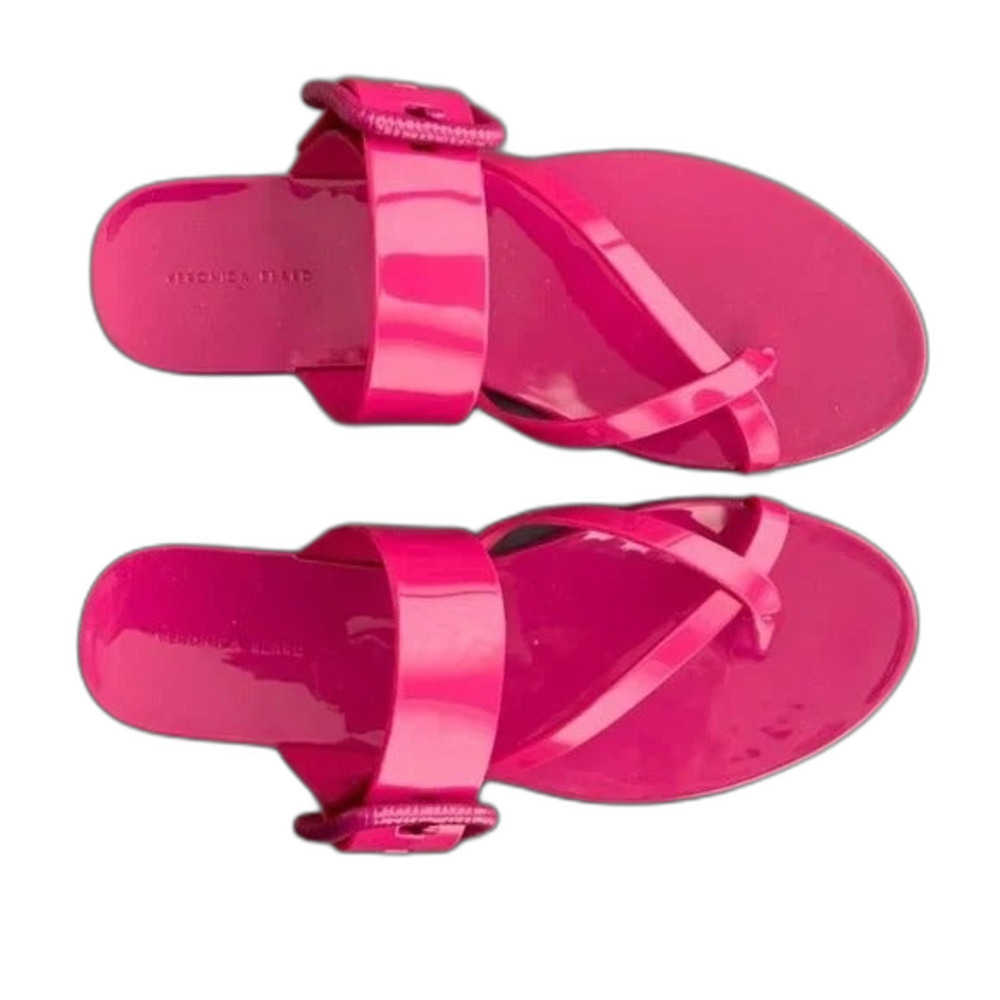 CLOSEOUT SALE MAKE AN OFFER-NWT Veronica Beard Salva jelly sandal - pink size 7M - Picture 3 of 7